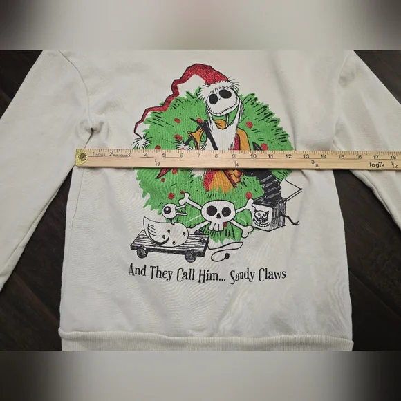 Disney Nightmare Before Christmas Girls Long Sleeve Pullover Sweater Medium - Picture 4 of 11